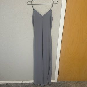 Vintage Floor Length Silver Gown Sz 10